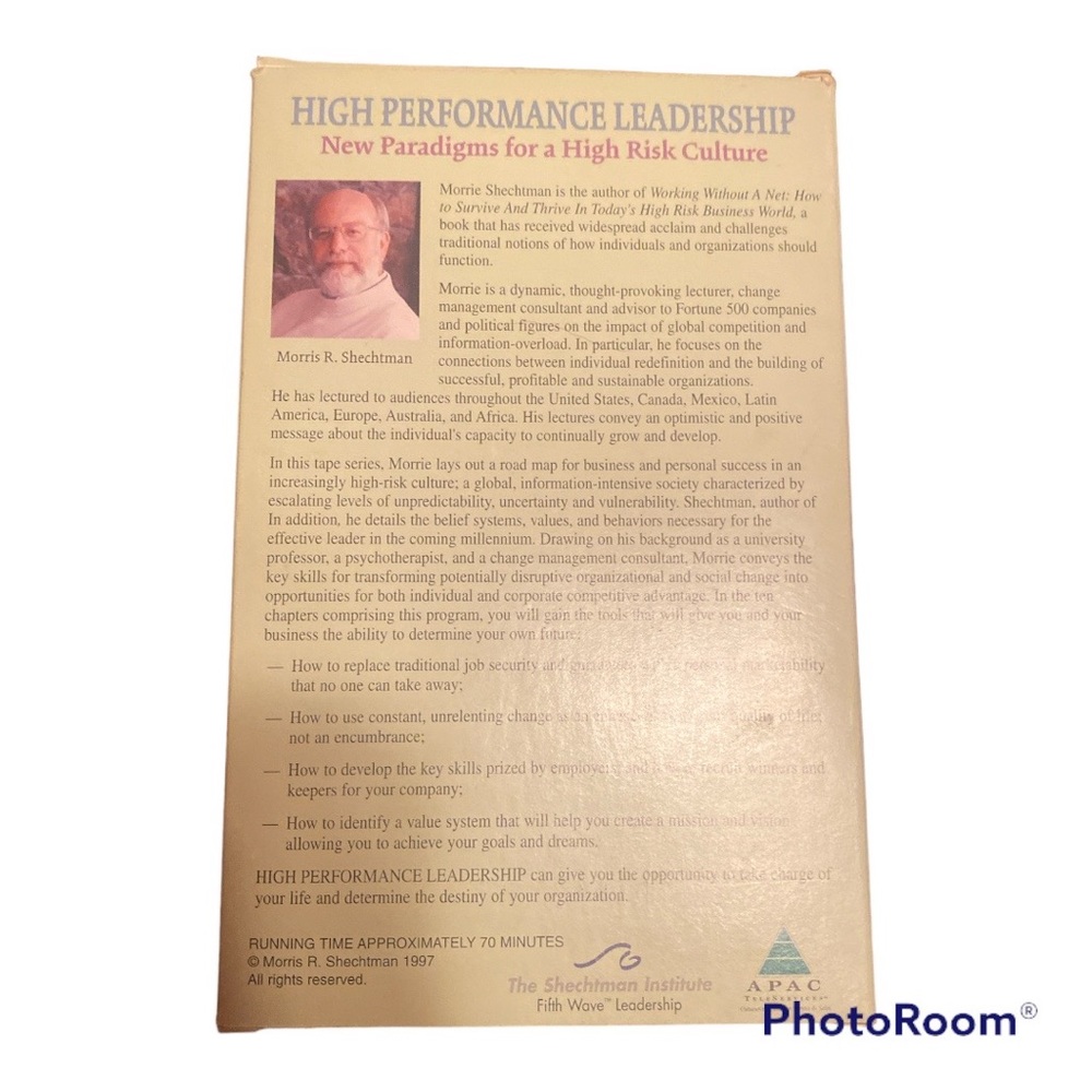 High Performance Leadership Book on Tape by Maurice R. Shechtman - Picture 2 of 2